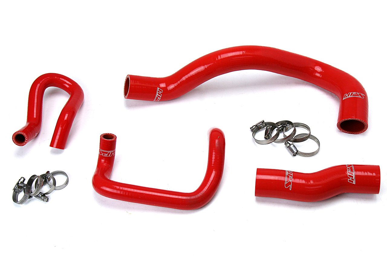 HPS Red Reinforced Silicone Radiator + Heater Hose Kit Lexus 01-05 IS300 I6 3.0L