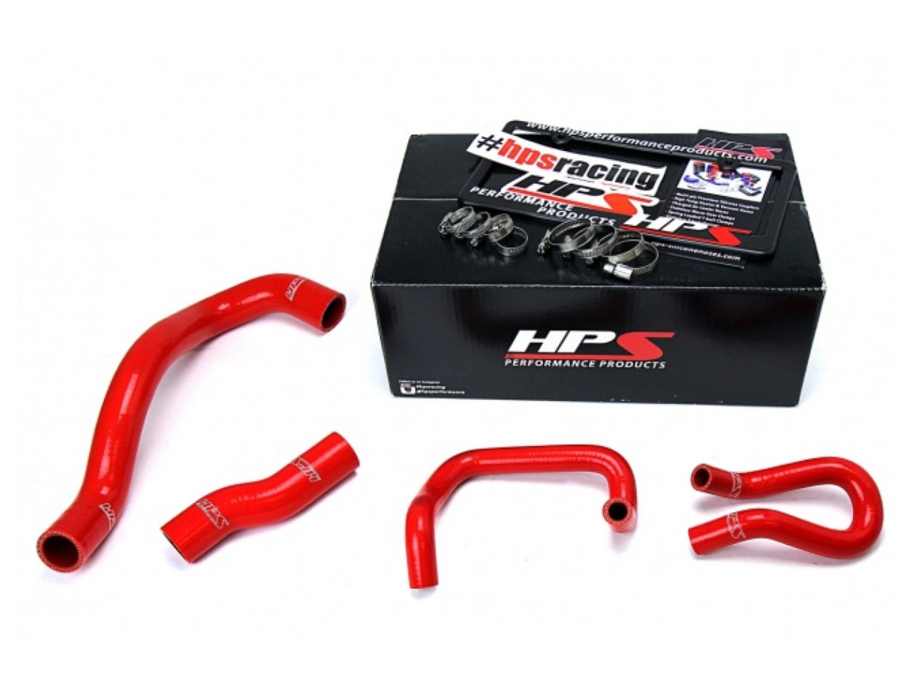 HPS Red Reinforced Silicone Radiator + Heater Hose Kit Lexus 01-05 IS300 I6 3.0L