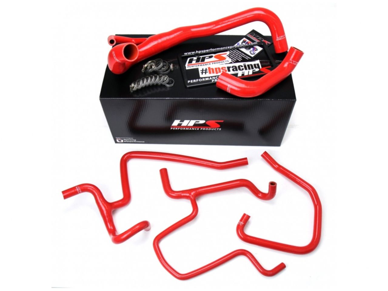 HPS Red Reinforced Silicone Radiator + Heater Hose Kit Coolant Dodge 11-18 Charger 5.7L V8 Pursuit