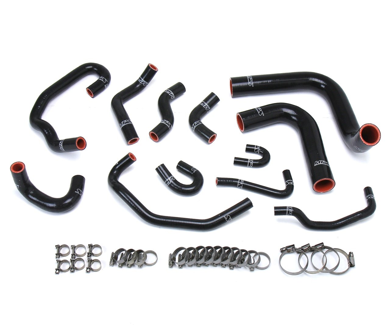 HPS Reinforced Black Silicone Radiator + Heater Hose Kit Coolant Toyota 93-95 Pickup 3.0L V6 Left Hand Drive