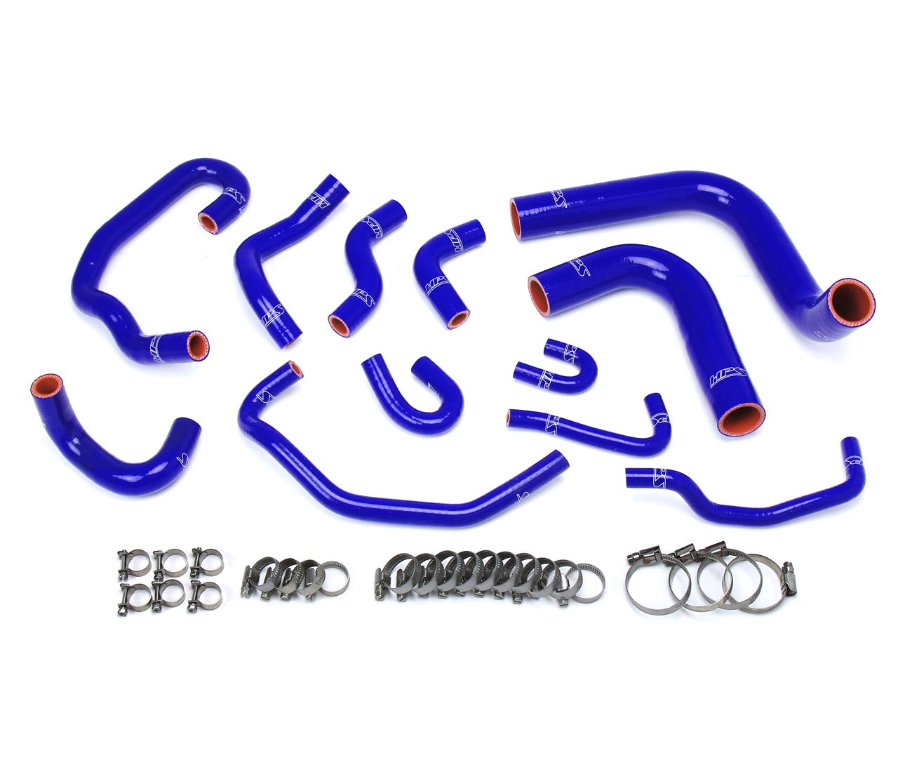 HPS Reinforced Blue Silicone Radiator + Heater Hose Kit Coolant Toyota 93-95 Pickup 3.0L V6 Left Hand Drive