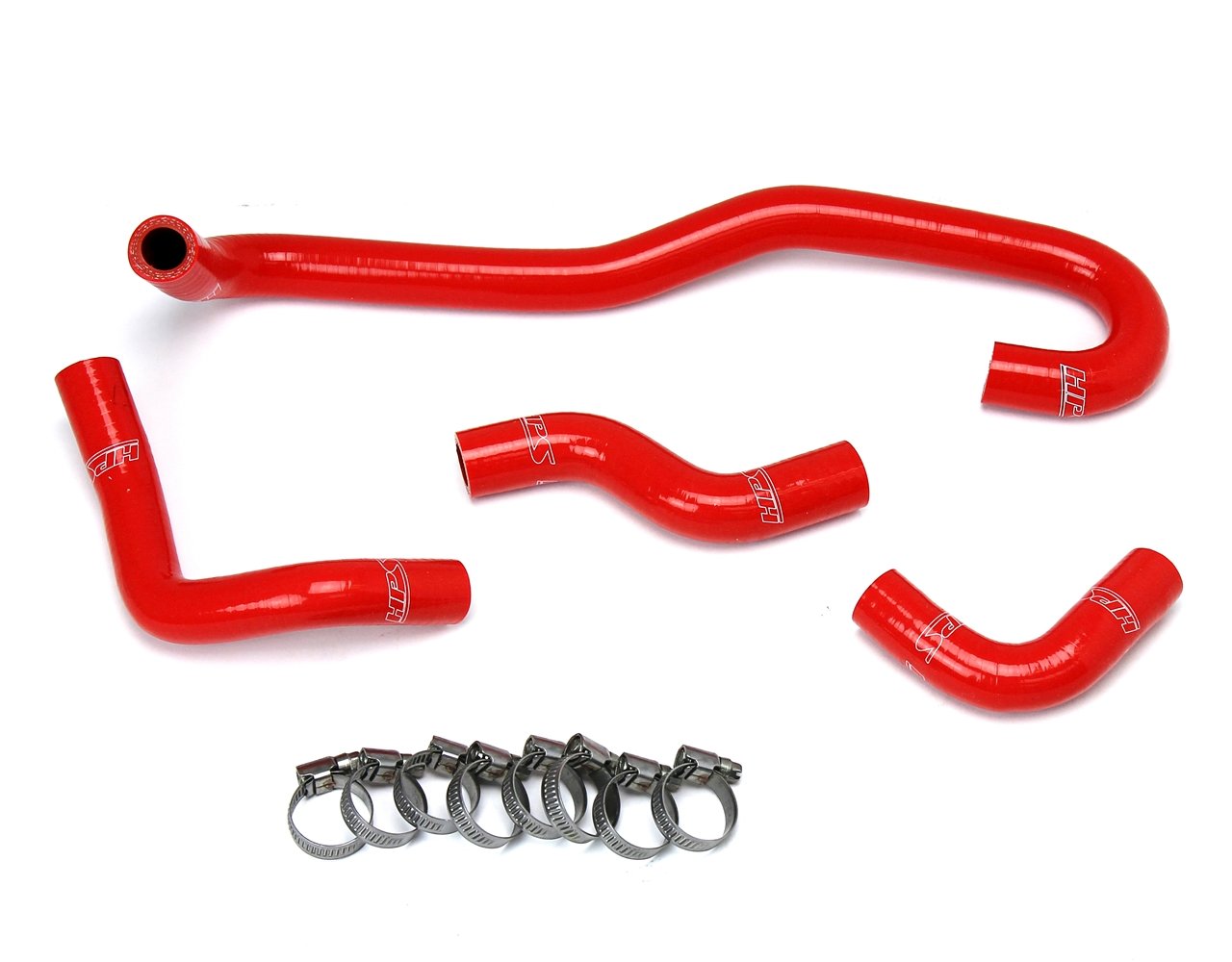 HPS Reinforced Red Silicone Heater Hose Kit Coolant Toyota 89-92 Pickup 3.0L V6 Left Hand Drive