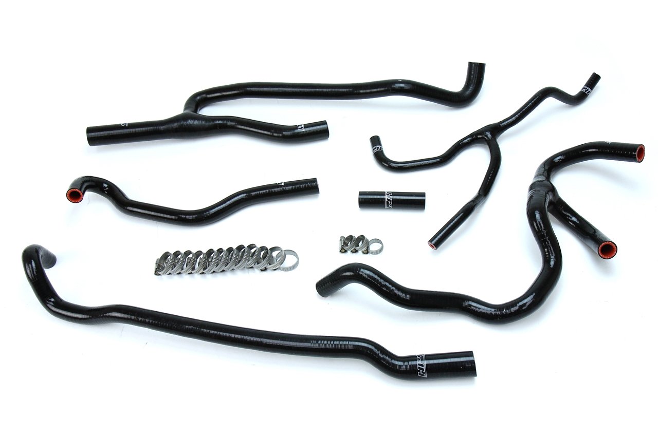 HPS Black Reinforced Silicone Heater Hose Kit Coolant Chevy 16-17 Camaro SS Coupe 6.2L V8