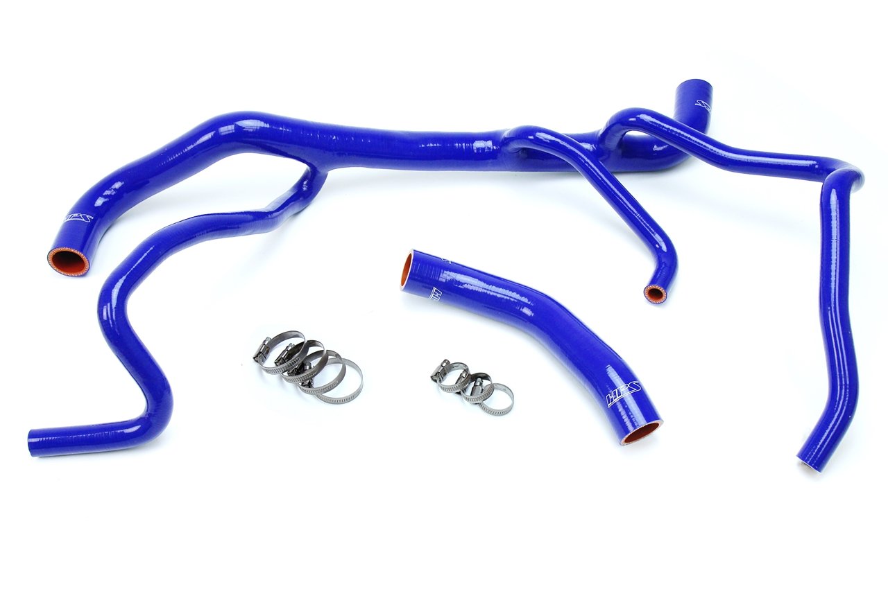 HPS Blue Reinforced Silicone Radiator Hose Kit Coolant Chevy 16-17 Camaro SS Coupe 6.2L V8