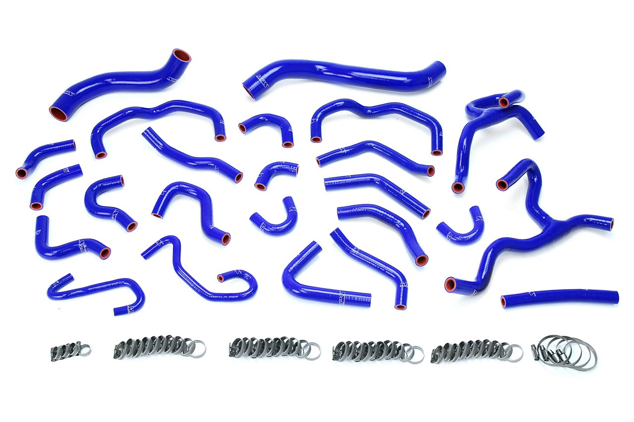 HPS Blue Reinforced Silicone Radiator + Heater Hose Kit Coolant Lexus 08-16 LX570 5.7L V8