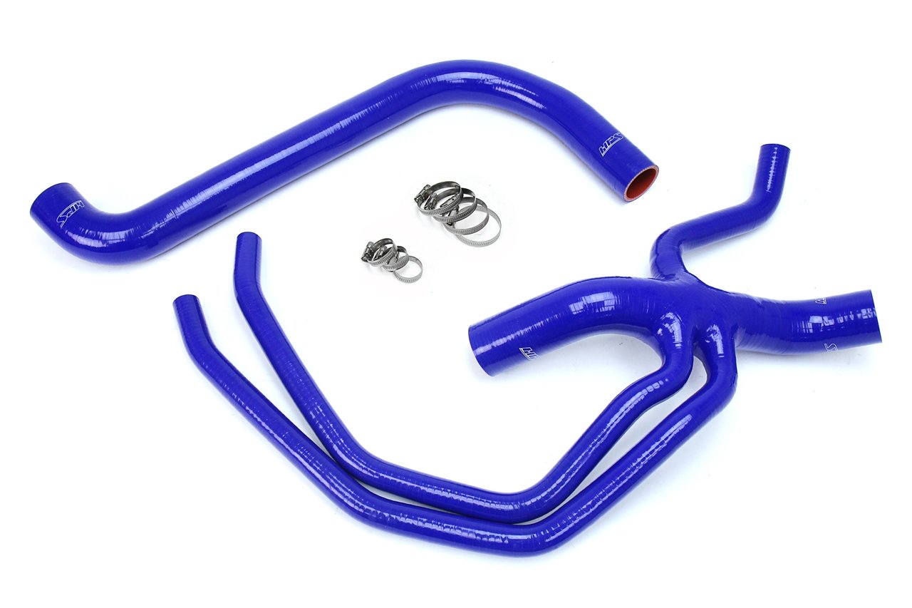 HPS Blue Reinforced Silicone Radiator Hose Kit Coolant Ford 99-03 F150 Lightning 5.4L V8