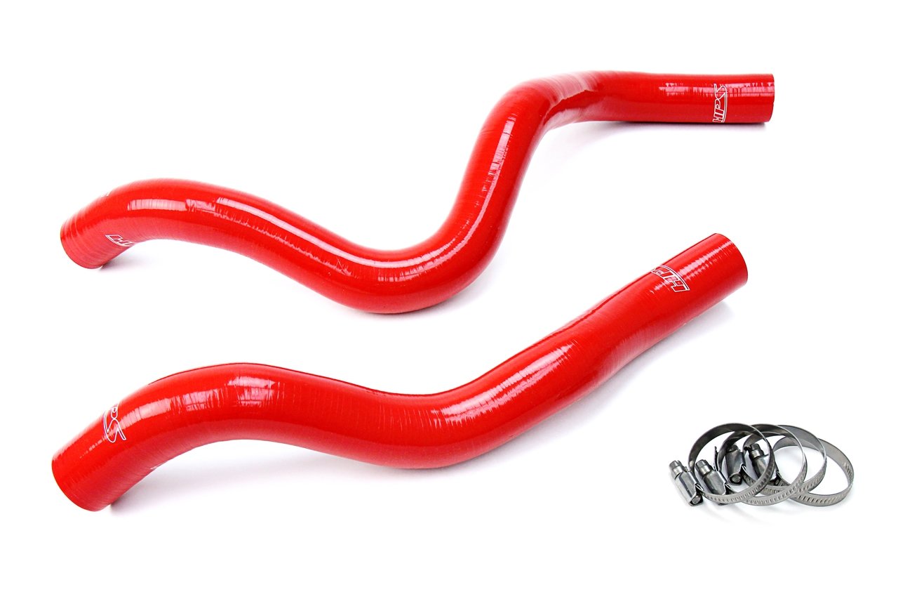 HPS Red Reinforced Silicone Radiator Hose Kit Coolant Honda 17-18 Ridgeline 3.5L V6