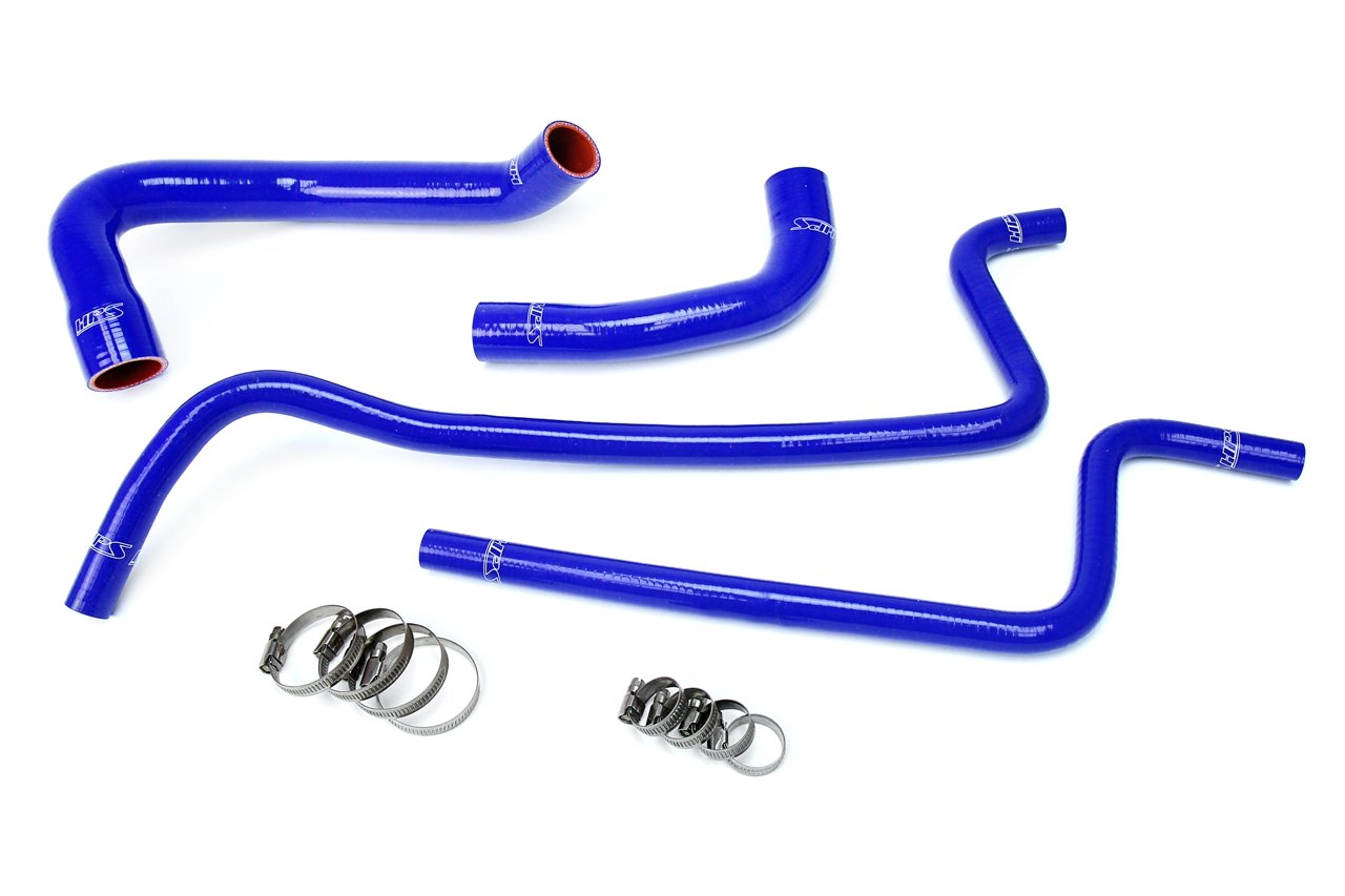 HPS Blue Reinforced Silicone Radiator + Heater Hose Kit Jeep 00-01 Wrangler TJ 4.0L Left Hand Drive