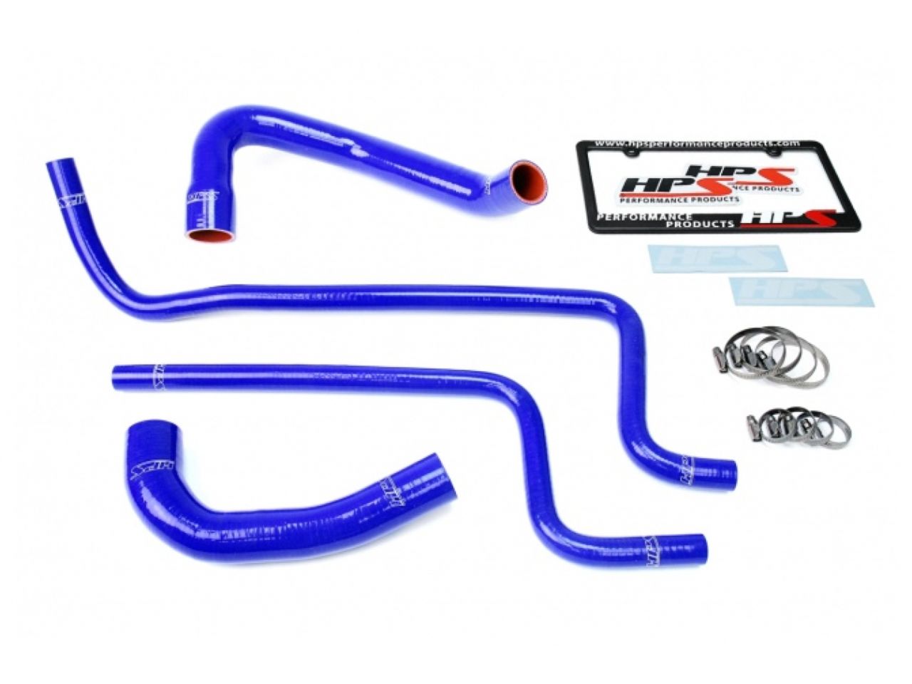 HPS Blue Reinforced Silicone Radiator + Heater Hose Kit Jeep 00-01 Wrangler TJ 4.0L Left Hand Drive