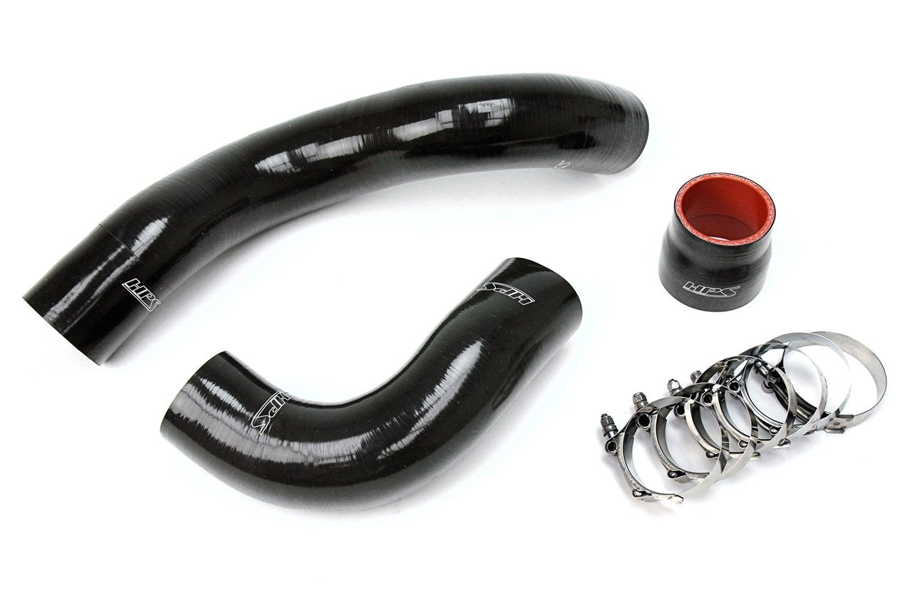 HPS Black Reinforced Silicone Intercooler Hose Kit Honda 17-18 Civic Type R 2.0L Turbo