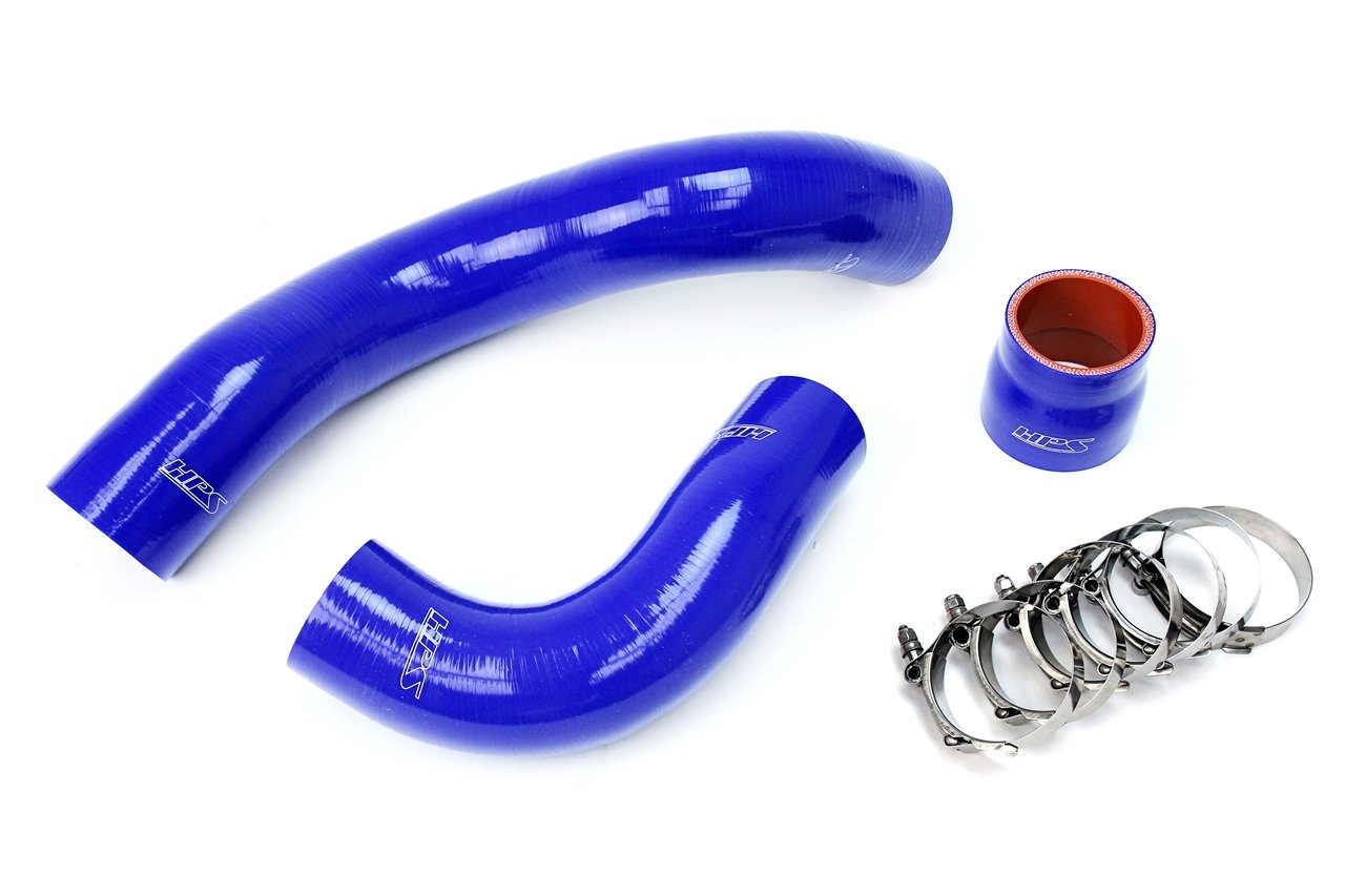 HPS Blue Reinforced Silicone Intercooler Hose Kit Honda 17-18 Civic Type R 2.0L Turbo