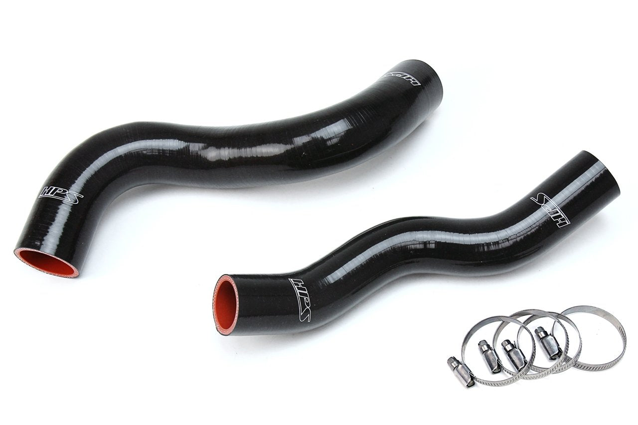 HPS Black Reinforced Silicone Radiator Hose Kit Coolant Jeep 06-09 Commander 4.7L V8 XK