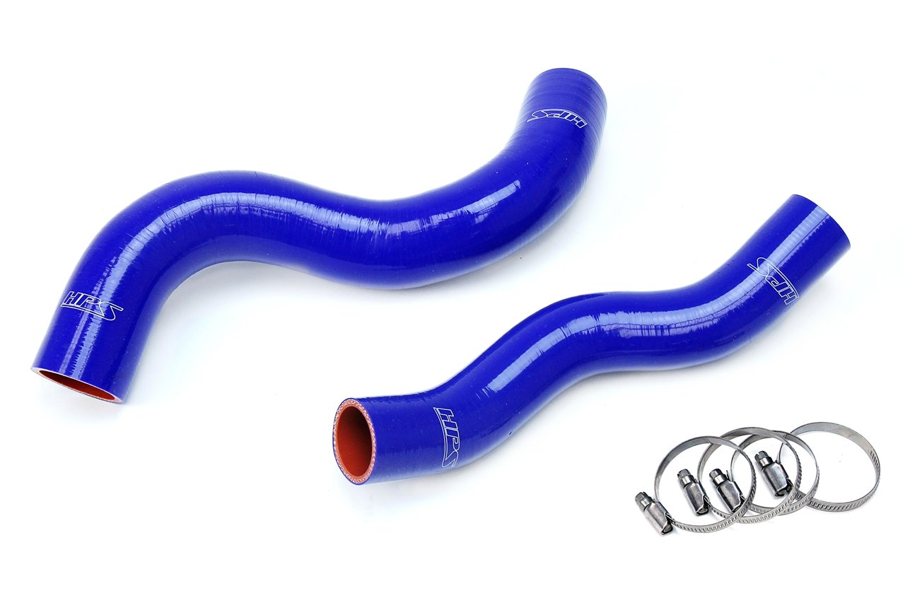 HPS Blue Reinforced Silicone Radiator Hose Kit Coolant Jeep 06-09 Commander 4.7L V8 XK