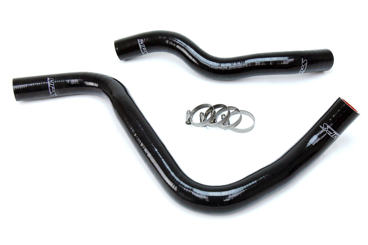 HPS Black Reinforced Silicone Radiator Hose Kit Coolant Honda 03-07 Accord 3.0L V6