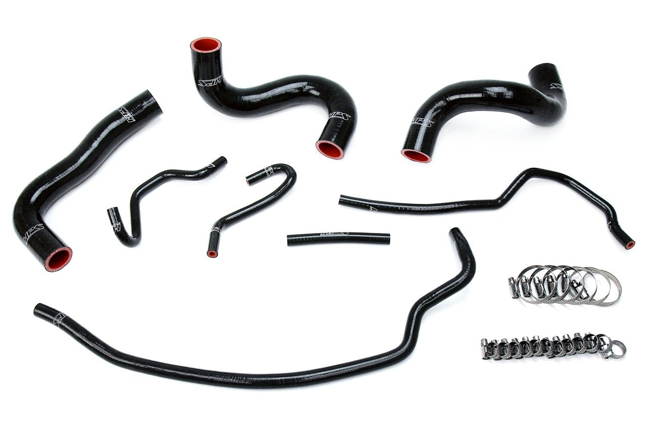 HPS Black Reinforced Silicone Radiator Hose Kit Coolant Toyota 09-13 Corolla 1.8L