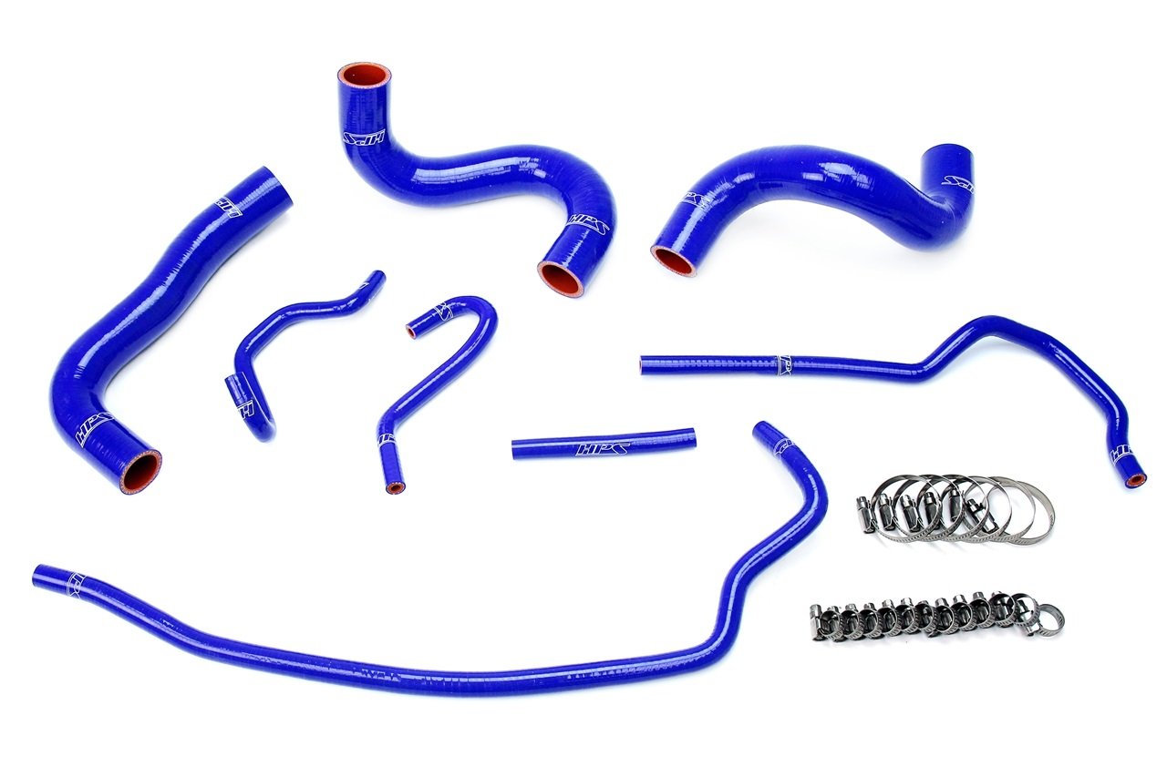 HPS Blue Reinforced Silicone Radiator Hose Kit Coolant Toyota 09-13 Corolla 1.8L