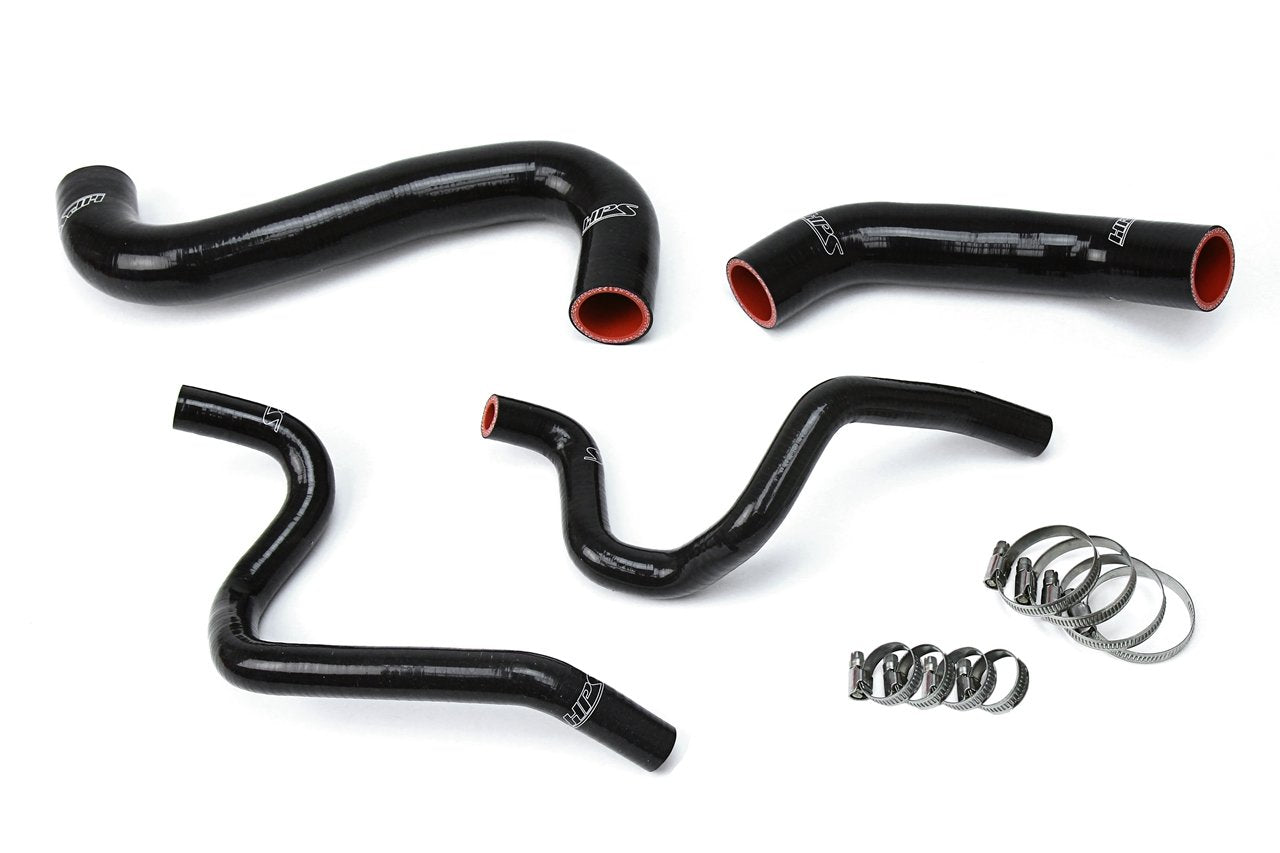 HPS Black Reinforced Silicone Radiator + Heater Hose Kit Subaru 2002 Impreza 2.5L Non Turbo Left Hand Drive