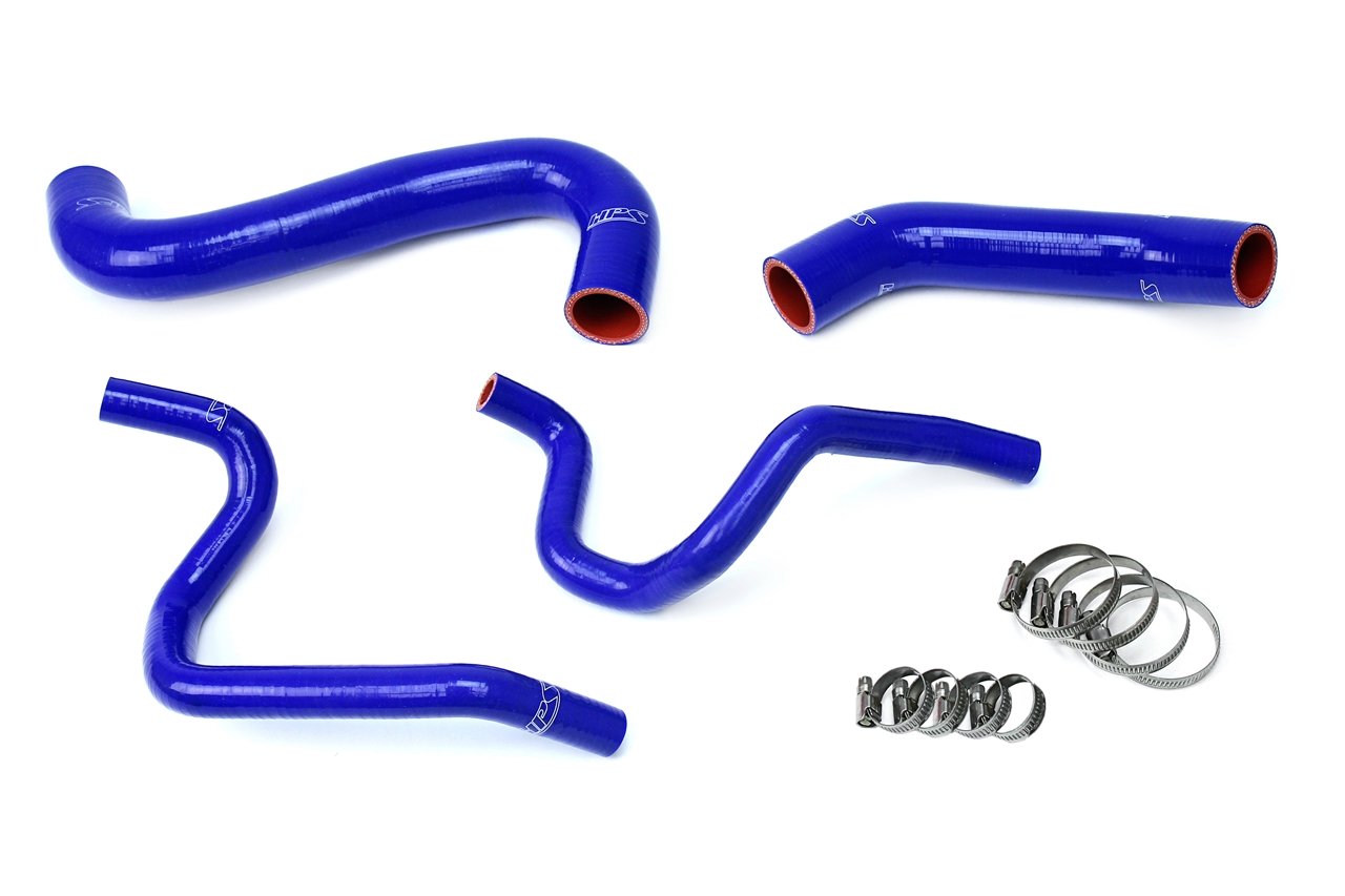 HPS Blue Reinforced Silicone Radiator + Heater Hose Kit Subaru 2002 Impreza 2.5L Non Turbo Left Hand Drive