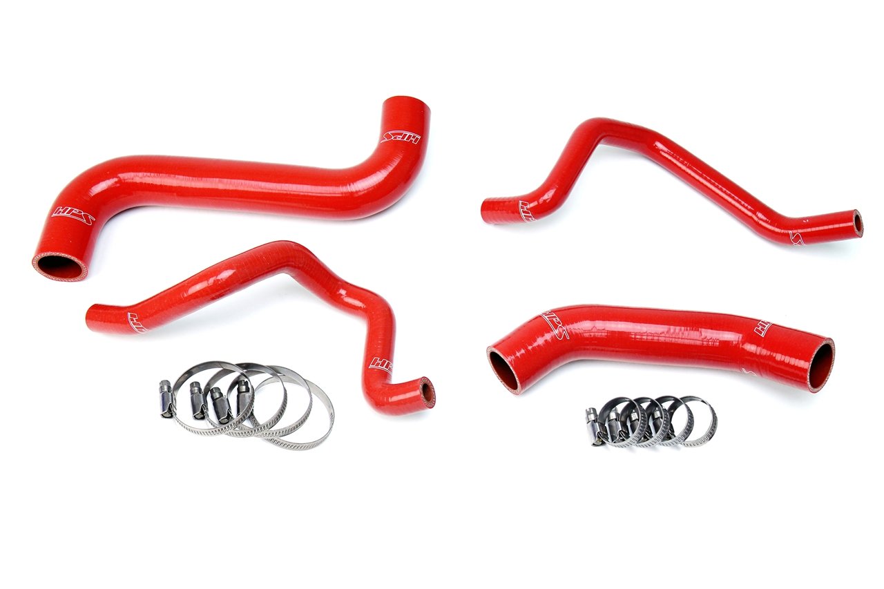 HPS Red Reinforced Silicone Radiator + Heater Hose Kit Subaru 2004-2005 Impreza 2.5L Non Turbo Left Hand Drive