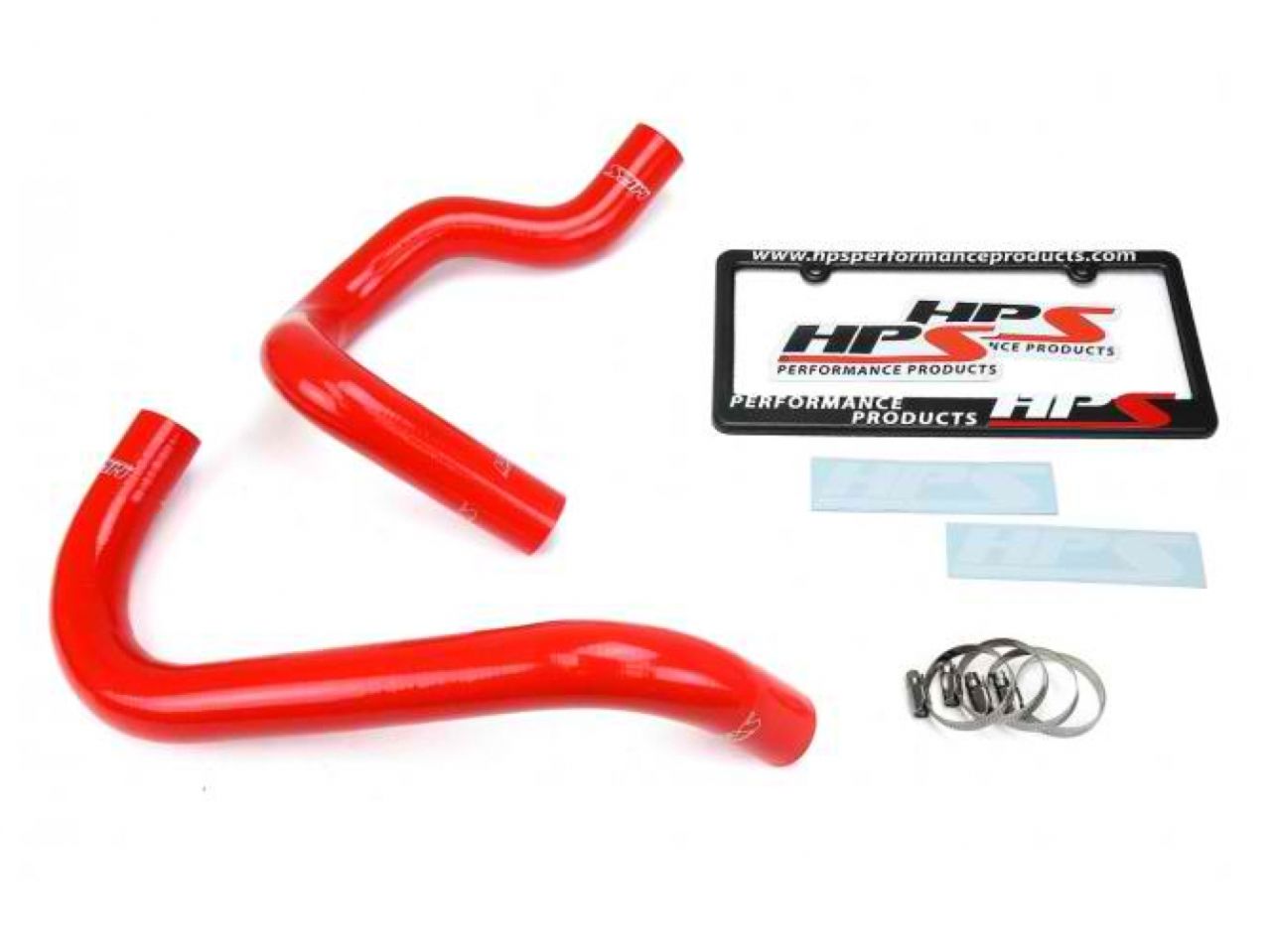 HPS Toyota 95-04 Tacoma 2.4L & 2.7L 4Cyl Reinforced Red Silicone Radiator