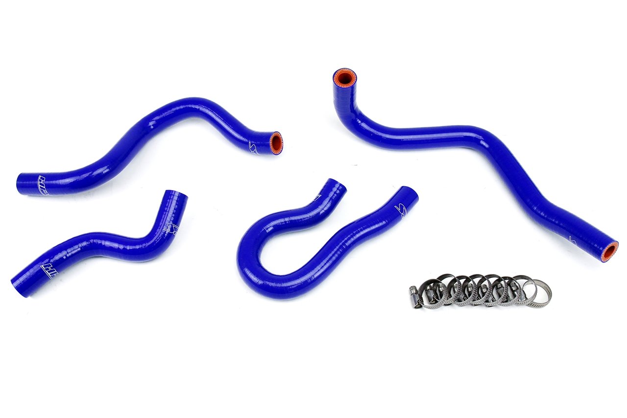 HPS Reinforced Blue Silicone Heater Hose Kit Coolant Honda 99-00 Civic EM1 Si B16 1.6L DOHC