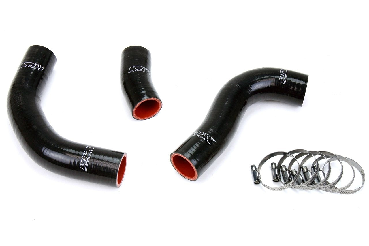 HPS Reinforced Black Silicone Radiator Hose Kit Coolant Toyota 88-90 Land Cruiser FJ62 4.0L I6