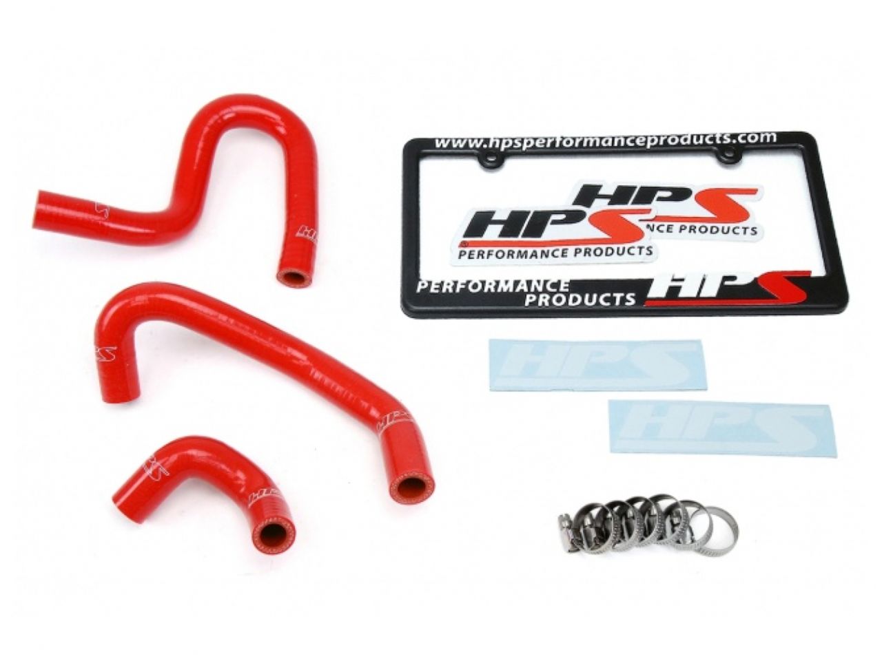 HPS Reinforced Red Silicone Heater Hose Kit Coolant Toyota 96-02 4Runner 3.4L V6 without rear heater