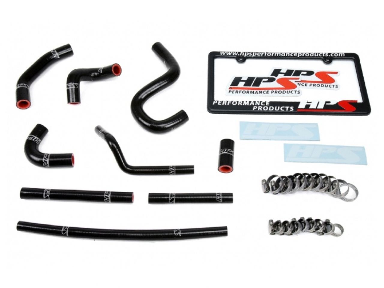 HPS Reinforced Black Silicone Heater Hose Kit Coolant Toyota 96-02 4Runner 3.4L V6 with rear heater