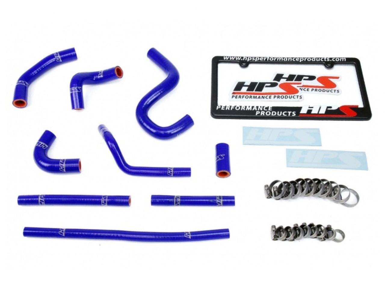 HPS Reinforced Blue Silicone Heater Hose Kit Coolant Toyota 96-02 4Runner 3.4L V6 with rear heater