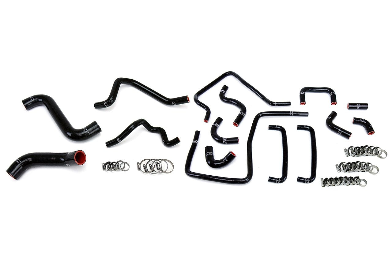 HPS Reinforced Silicone Radiator, Heater and Ancillary Hose Kit Coolant, Subaru 06-07 Impreza WRX 2.5L Turbo, Black