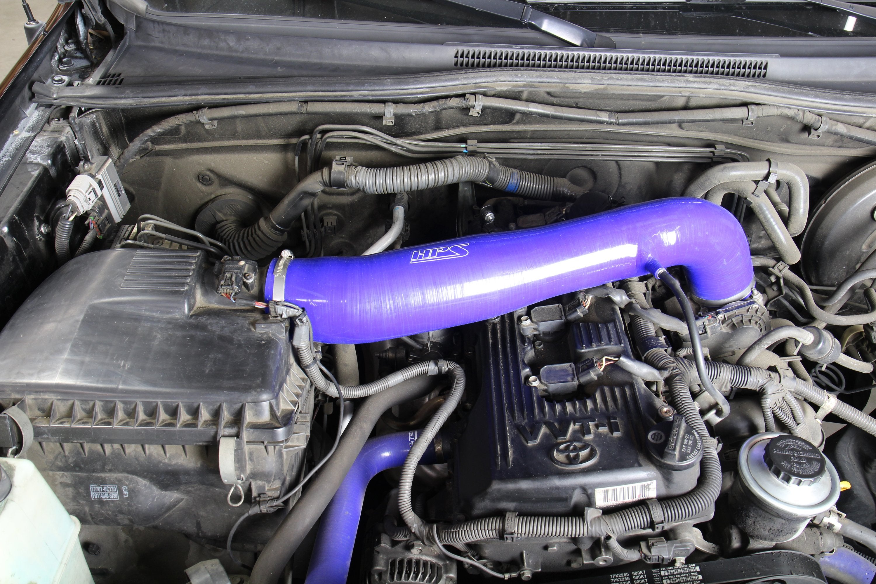 HPS Blue Silicone Post MAF Air Intake Hose Kit Toyota 05-19 Tacoma 2.7L 4Cyl