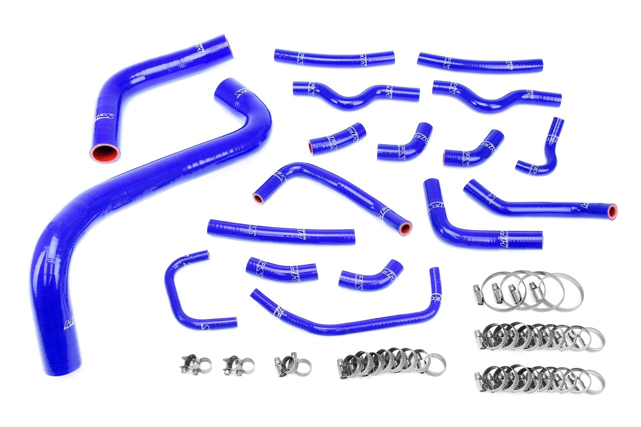 HPS Silicone Radiator + Heater Coolant Hose Kit, Toyota 03-07 Land Cruiser 4.7L V8 J100, 57-1912