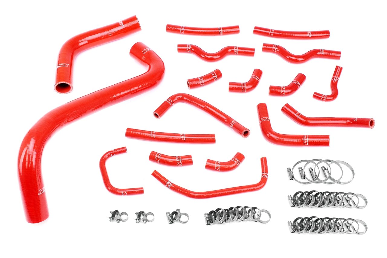 HPS Silicone Radiator + Heater Coolant Hose Kit, Toyota 03-07 Land Cruiser 4.7L V8 J100, 57-1912