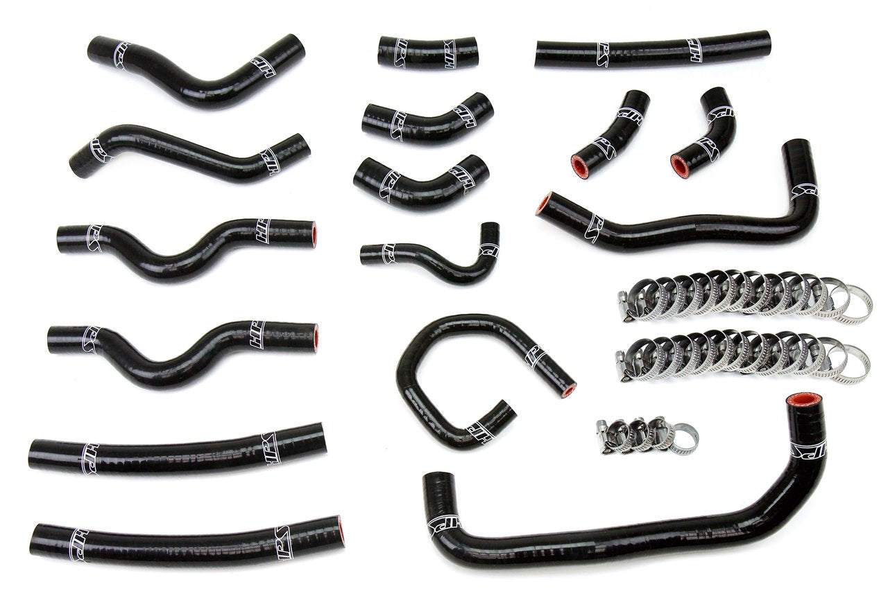 HPS Reinforced Silicone Heater Hose Kit Complete 16pcs Set, Toyota 98-02 Land Cruiser 4.7L V8 J100, 57-1913