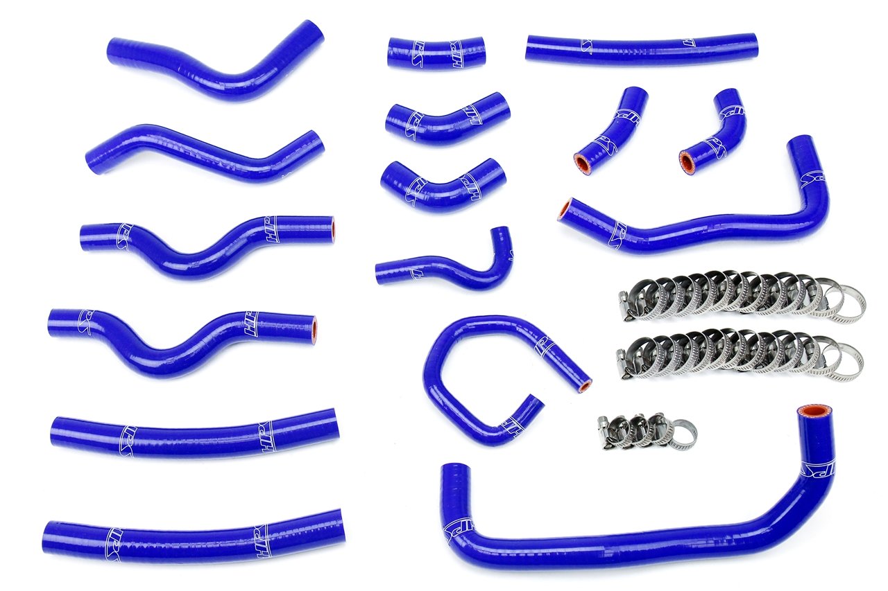 HPS Reinforced Silicone Heater Hose Kit Complete 16pcs Set, Toyota 98-02 Land Cruiser 4.7L V8 J100, 57-1913