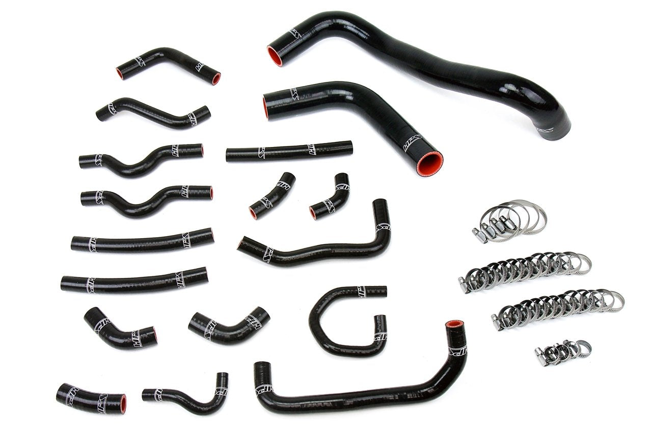 HPS Reinforced Silicone Radiator + Heater Coolant Hose Kit, Toyota 98-02 Land Cruiser 4.7L V8 J100, 57-1914