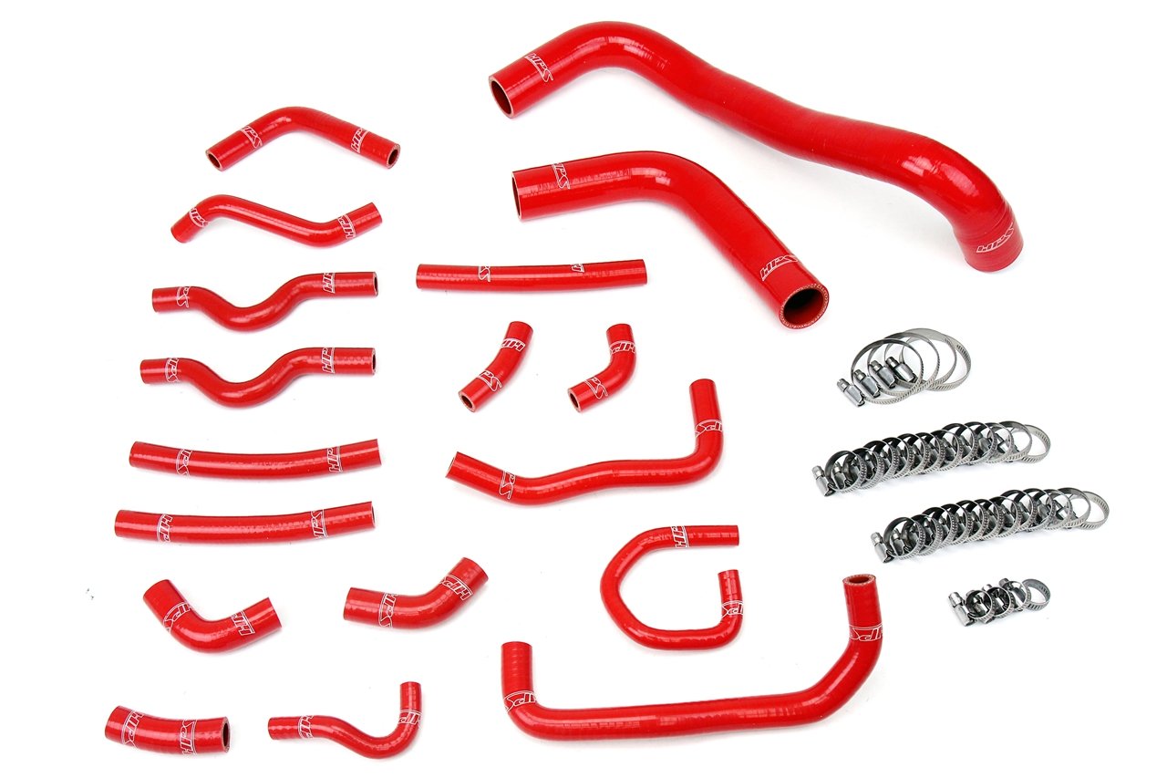 HPS Reinforced Silicone Radiator + Heater Coolant Hose Kit, Toyota 98-02 Land Cruiser 4.7L V8 J100, 57-1914