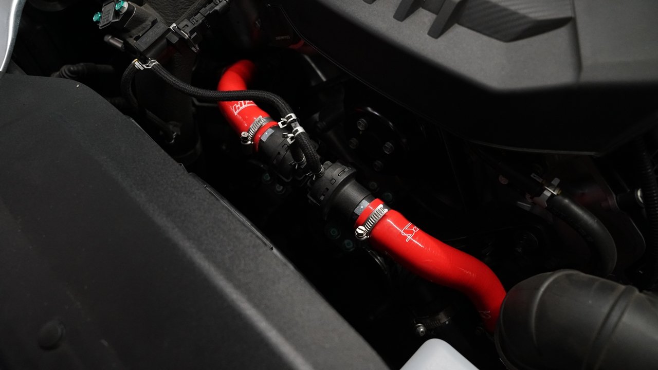 HPS Silicone Breather BOV Hose Kit 2018-2020 Genesis G80 3.3T V6 Twin Turbo, 57-2045