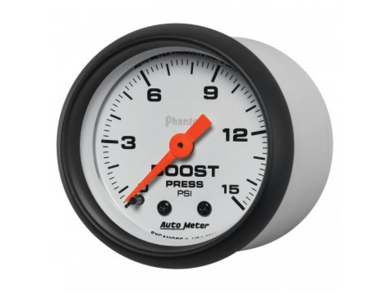 Autometer Gauge, Boost, 2 1/16", 15Psi, Mechanical, Phantom