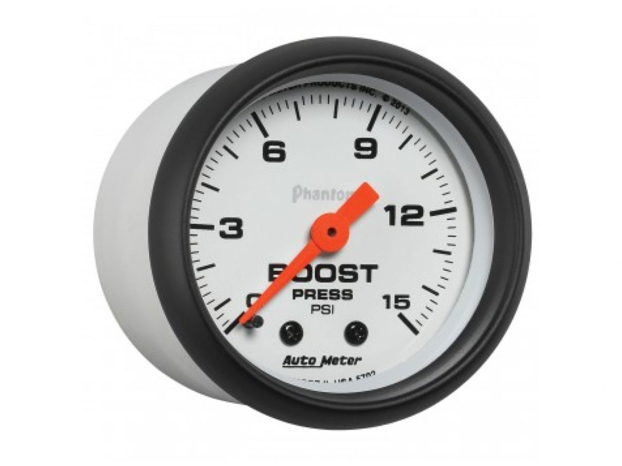 Autometer Gauge, Boost, 2 1/16", 15Psi, Mechanical, Phantom