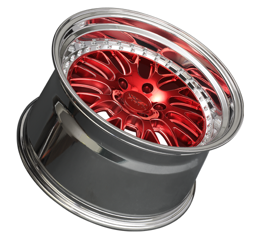 XXR 570 Wheel Candy Red / Platinum Lip 18x9.5 +35 5x4.5