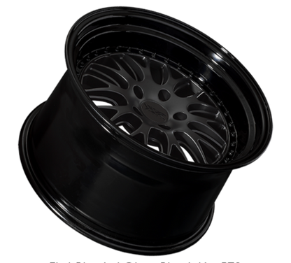 XXR 570 Wheel Flat Black / Gloss Black Lip 18x8.5 +35 5x112