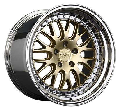 XXR 570 Wheel Hyper Gold / Platinum Lip 18x8.5 +35 5x100