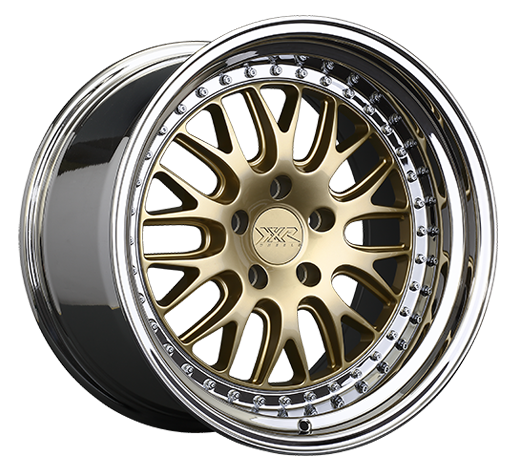 XXR 570 Wheel Hyper Gold / Platinum Lip 18x8.5 +35 5x100