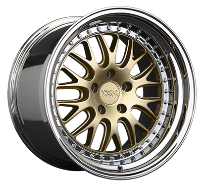 XXR 570 Wheel Hyper Gold / Platinum Lip 18x9.5 +20 5x4.5