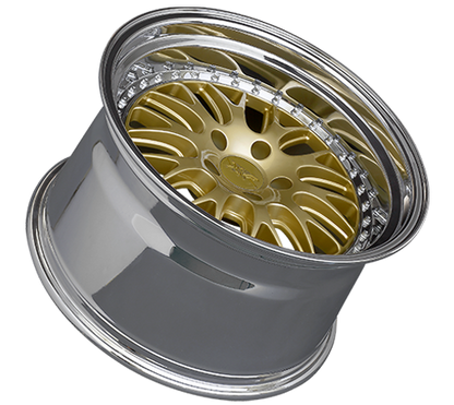 XXR 570 Wheel Hyper Gold / Platinum Lip 18x8.5 +35 5x100