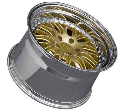 XXR 570 Wheel Hyper Gold / Platinum Lip 18x9.5 +35 5x100