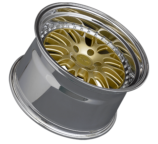 XXR 570 Wheel Hyper Gold / Platinum Lip 18x8.5 +35 5x120