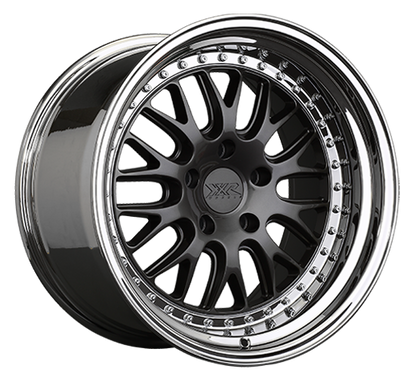 XXR 570 Wheel Graphite / Platinum Lip 18x9.5 +35 5x100