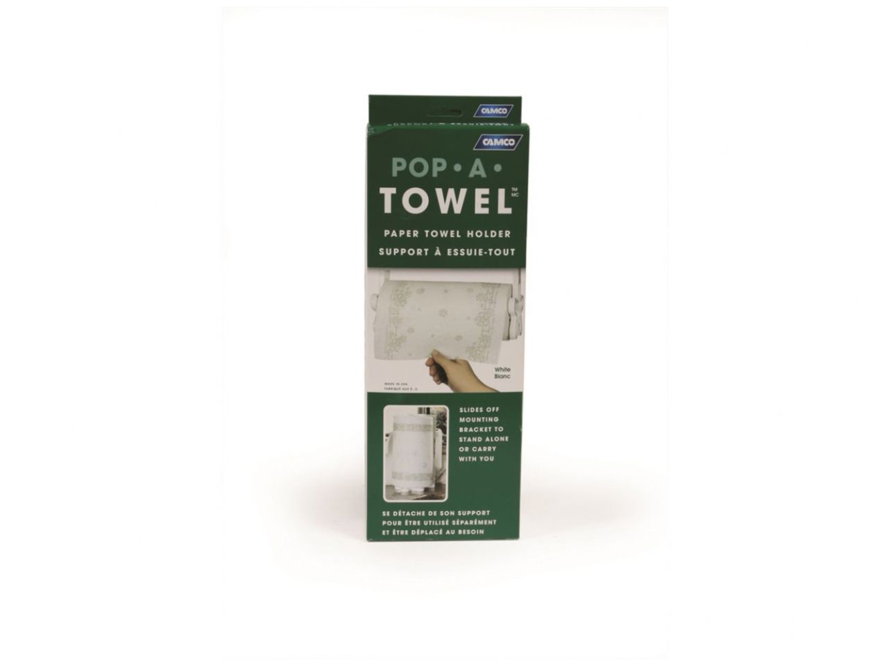 Camco Pop-A-Towel - White Bilingual